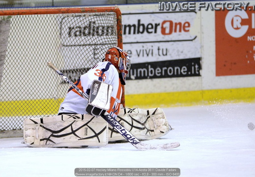2015-02-07 Hockey Milano Rossoblu U14-Aosta (1-8)